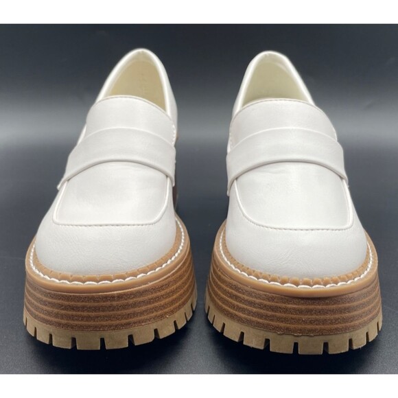 New MIA White Platform Dalilah Lug Sole Funky Chunky Loafers Women’s Size 6 - Picture 12 of 15